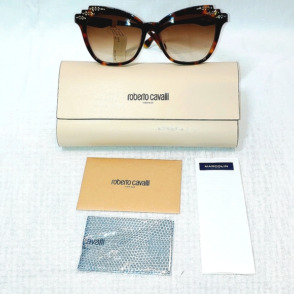 Roberto Cavalli 55MM Squared Cat Eye Sunglasses - Picture 2 of 12